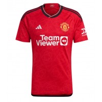Camisa de Futebol Manchester United Lisandro Martinez #6 Equipamento Principal 2023-24 Manga Curta